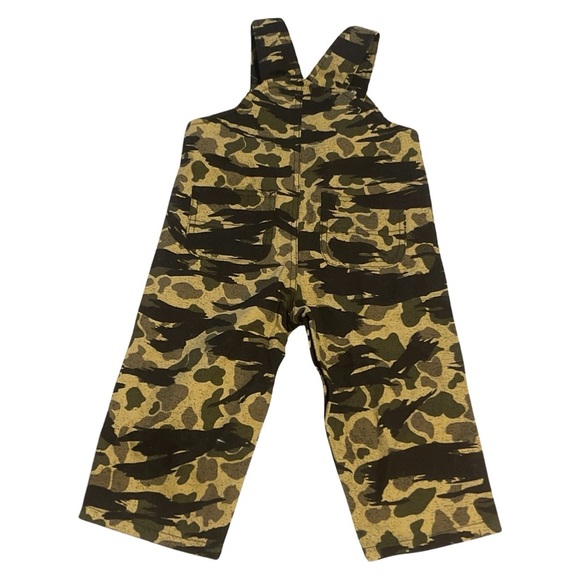 CARHARTT || Toddler Canvas Camo Overalls LS Bodysuit 2 Piece Set || size 24m - Picture 4 of 7